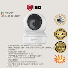 CCTV EZVIZ WIRELESS IP CAM C6N SMART NIGHT VISION 1080P 4MM ( CS-C6N ) 