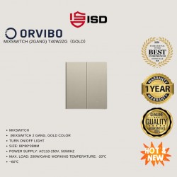 ORVIBO T40W2ZG MixSwitch 2 gang, golden color