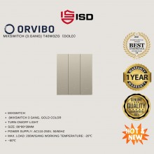 ORVIBO T40W3ZG MixSwitch 3 gang, golden color